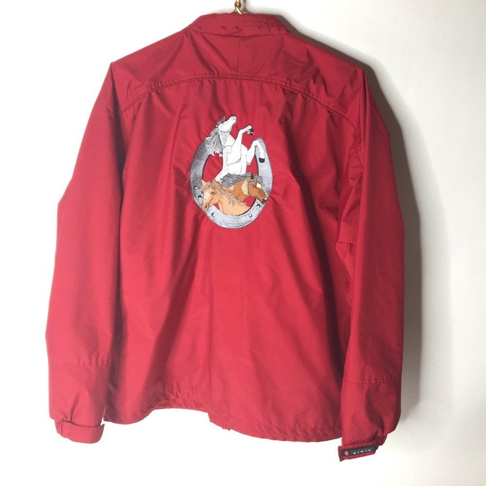 Stormtech Men’s Size Medium Red Embroidered Full Zip Windbreaker Jacket